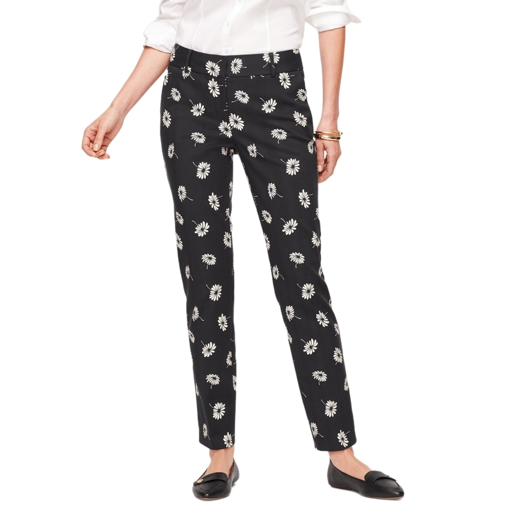 TALBOTS floral hampshire ankle pants